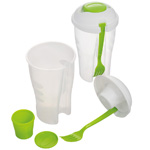 Salatbecher to go ERBA, apfelgr�n - Werbemittel