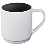 Keramiktasse LOCKPORT, schwarz - Werbemittel