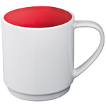 Keramiktasse LOCKPORT, rot - Werbemittel