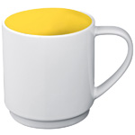Keramiktasse LOCKPORT, gelb - Werbemittel