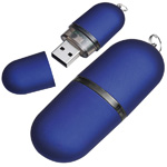 USB-Stick MONTREAL, blau / gelb - Werbemittel