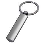 Metallschl�sselanh�nger PILAR, grau - Werbemittel