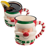 Weihnachtstasse HALMSTAD, rot - Werbemittel