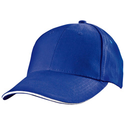6 Panel Baseballcap SAN FRANCISCO, blau - Werbemittel