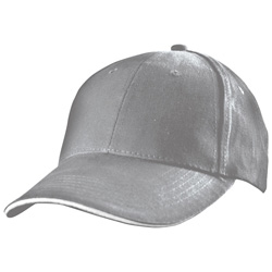 6 Panel Baseballcap SAN FRANCISCO, grau - Werbemittel