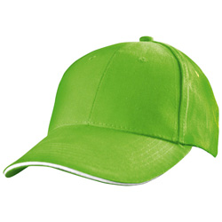 6 Panel Baseballcap SAN FRANCISCO, apfelgr�n - Werbemittel
