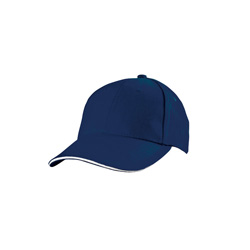 6 Panel Baseballcap SAN FRANCISCO, dunkelblau - Werbemittel
