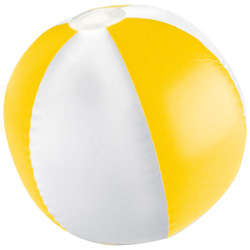Bicolour Strandball KEY WEST, gelb - Werbemittel