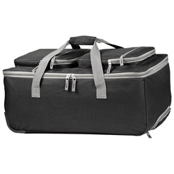 Trolley-Sporttasche FOLEY, schwarz - Werbemittel