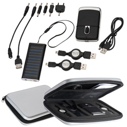 USB-Set SILICON VALLEY, schwarz - Werbemittel