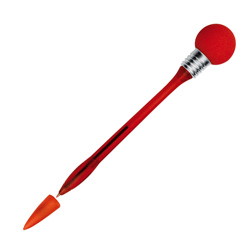 Kugelschreiber LIGHT BULB, rot - Werbemittel