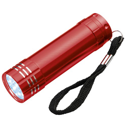 LED-Metall-Lampe MONTARGIS, rot - Werbemittel