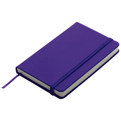 A6 Notizbuch L�BECK, violett - Werbemittel