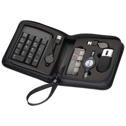 USB-Set MASSACHUSETTS, schwarz - Werbemittel