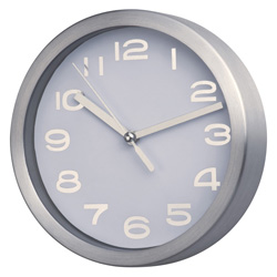 Wanduhr TRIPOLI, grau - Werbemittel