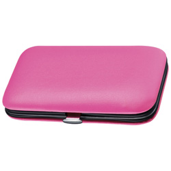 Manik�rset im PU-Etui AVOLA, pink - Werbemittel