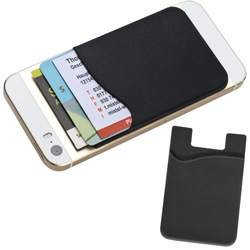 Smartphone-Tasche BORDEAUX, schwarz - Werbemittel