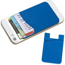 Smartphone-Tasche BORDEAUX, blau - Werbemittel