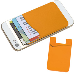Smartphone-Tasche BORDEAUX, orange - Werbemittel