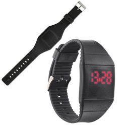 Touch-Screen Armbanduhr NIZZA, schwarz - Werbemittel