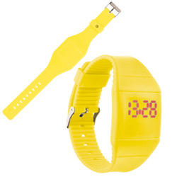 Touch-Screen Armbanduhr NIZZA, gelb - Werbemittel