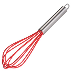 Silikonschneebesen MILANO, rot - Werbemittel