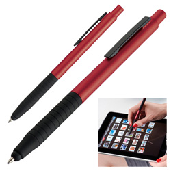 Kugelschreiber mit Touch-Pen COLUMBIA, rot - Werbemittel