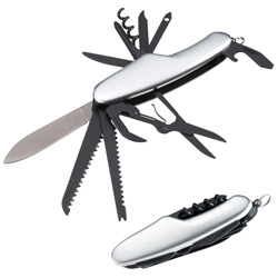 Taschenmesser EASTBOURNE, grau - Werbemittel