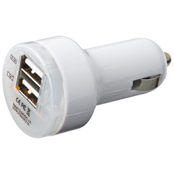 USB-Stecker WALLINGTON, weiss - Werbemittel