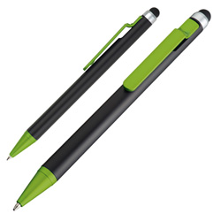 Kugelschreiber mit Touch-Pen FLORIDA, apfelgr�n - Werbemittel