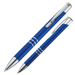 Metallkugelschreiber ASCOT, blau - Werbemittel