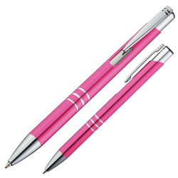 Metallkugelschreiber ASCOT, pink - Werbemittel