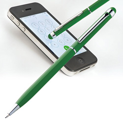Kugelschreiber mit Touch-Pen NEW ORLEANS, gr�n - Werbemittel