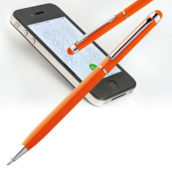 Kugelschreiber mit Touch-Pen NEW ORLEANS, orange - Werbemittel