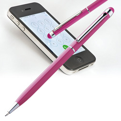 Kugelschreiber mit Touch-Pen NEW ORLEANS, pink - Werbemittel