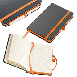 Notizbuch ROSTOCK, orange - Werbemittel