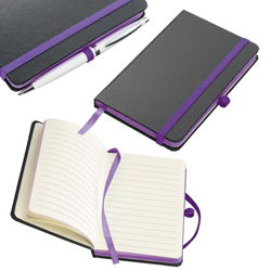 Notizbuch ROSTOCK, violett - Werbemittel