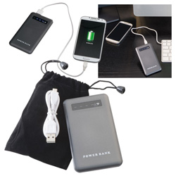 Powerbank KINGSVILLE, grau - Werbemittel