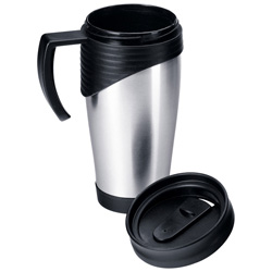 Edelstahl Thermobecher EL PASO, grau - Werbemittel