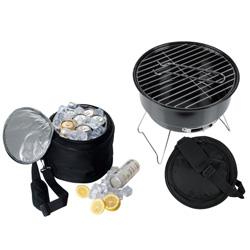 Grill + K�hltasche LAS VEGAS, schwarz - Werbemittel