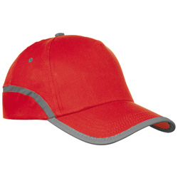 5 Panel Reflector Cap DALLAS, rot - Werbemittel