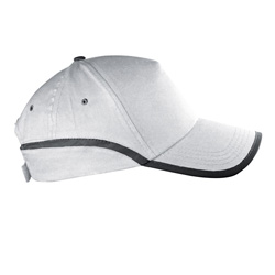 5 Panel Reflector Cap DALLAS, weiss - Werbemittel
