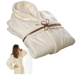 Bademantel PARKSVILLE, beige - Werbemittel