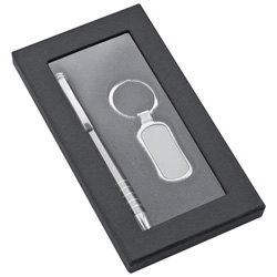 Geschenkset CLEARWATER, grau - Werbemittel