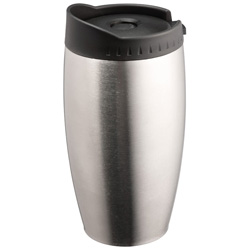 Thermobecher NEAPEL, grau - Werbemittel