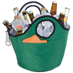 Partyk�hltasche STRALSUND, gr�n - Werbemittel