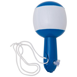 aufblasbare Rassel GENT, blau - Werbemittel