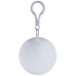 Regenponcho LYNNFIELD, weiss - Werbemittel