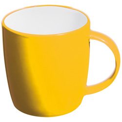 Keramiktasse MARTINEZ, gelb - Werbemittel