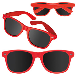 Sonnenbrille NERDLOOK, rot - Werbemittel